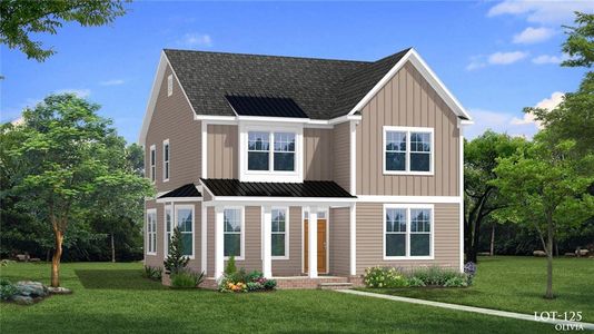New construction Single-Family house 4040 Andover Circle, Mcdonough, GA 30252 Olivia- photo 0