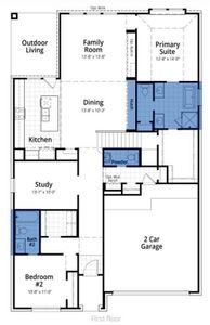 New construction Single-Family house 12347 Grassy Bend Drive, Mont Belvieu, TX 77523 Rodin Plan- photo
