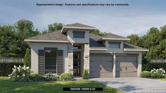 New construction Single-Family house 9916 Heeler Hand Trail, San Antonio, TX 78254 Design 1950W- photo 2 2