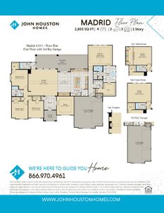 Madrid A10-1 Floor Plan w/ 3rd car garage