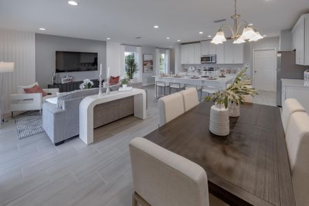 Dining Room to Kitchen - Piper - Townhomes at Sky Lakes Estates in St. Cloud, FL by Landsea Homes