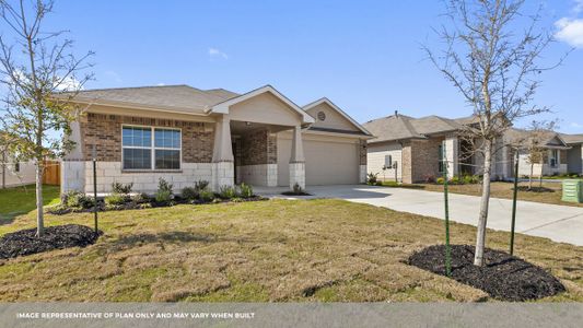 New construction Single-Family house 405 Concho River Drive, Hutto, TX 78634 The Independence- photo 1 1