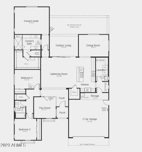 New construction Single-Family house 15858 S 177Th Avenue, Goodyear, AZ 85338 Maestro- photo