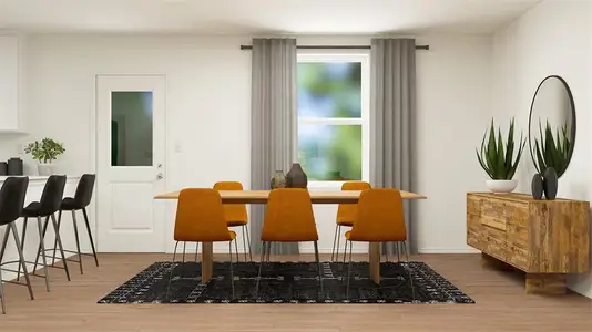 Dining room featuring wood-type flooring