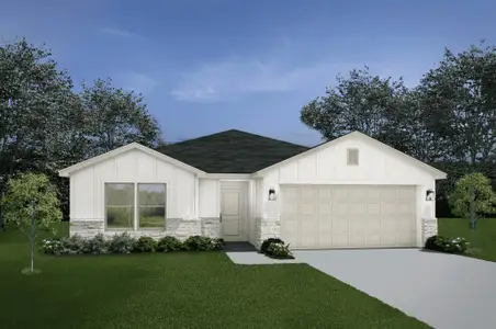 New construction Single-Family house 136 Lazy Lizzy Road, Jarrell, TX 76537 Medina- photo 1 1