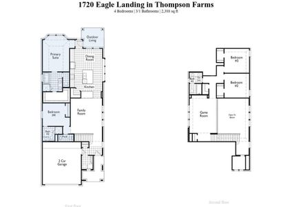 New construction Single-Family house 1720 Eagle Landing, Van Alstyne, TX 75495 Everleigh Plan- photo 1 1