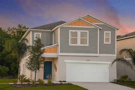 New construction Single-Family house 12808 Oak Hill Way, Parrish, FL 34219 Indigo- photo 0