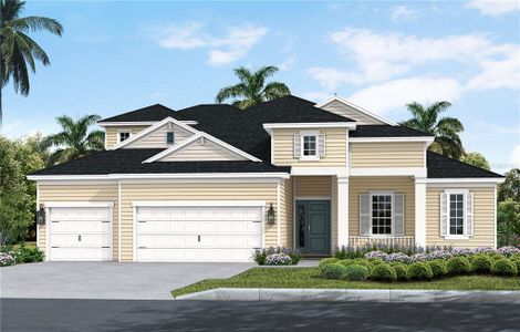 New construction Single-Family house 14327 Skipping Stone Loop, Parrish, FL 34219 Kiawah- photo 0