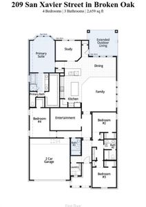 New construction Single-Family house 209 San Xavier St, Georgetown, TX 78633 Oxford Plan- photo 2 2