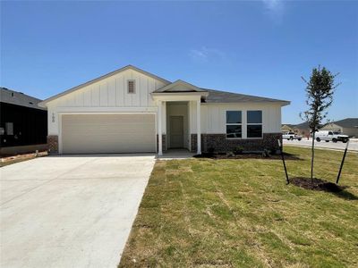 New construction Single-Family house 100 Lazy Lizzy Rd, Jarrell, TX 76537 TRINITY- photo 0 0