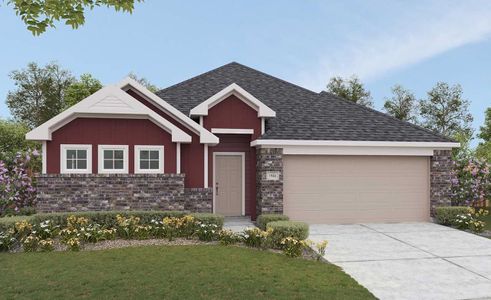 New construction Single-Family house 4147 Long Leaf Bend Blvd, Pinehurst, TX 77362 Landmark Series - Kimbell- photo 0 0