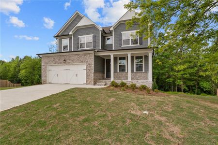 New construction Single-Family house 22 Roxberry Glen, Dallas, GA 30157 The Willow D- Unfinished Basement - photo