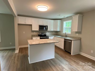 Kitchen island with room for chairs