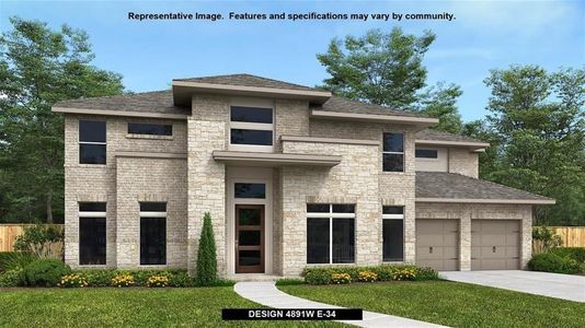New construction Single-Family house 10822 White Mangrove Drive, Cypress, TX 77433 Design 4891W- photo 0 0