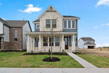 New construction Single-Family house 228 Travis Ln, Liberty Hill, TX 78642 Falcon Homeplan- photo 1 1