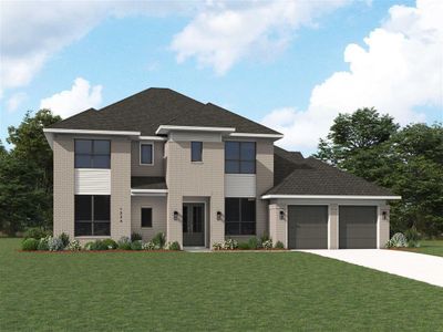 New construction Single-Family house 24410 Compass Plant Circle, Katy, TX 77493 Palermo- photo 0