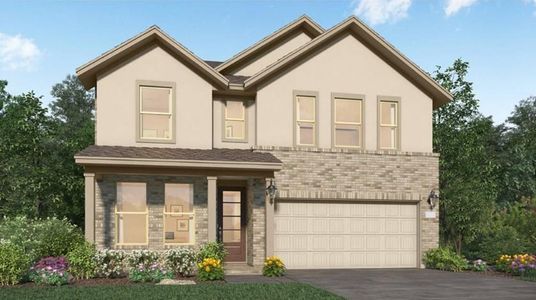 New construction Single-Family house 6314 Golden Seaton Drive, Katy, TX 77493 Thornton- photo 0