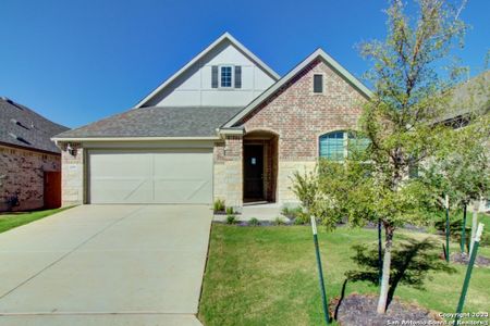 New construction Single-Family house 1699 Dirndl, New Braunfels, TX 78132 Premier Series - Mahogany- photo 0