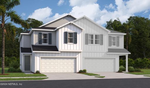 New construction Townhouse house 1322 High Falls Drive, Jacksonville, FL 32205 Rosewood- photo 0