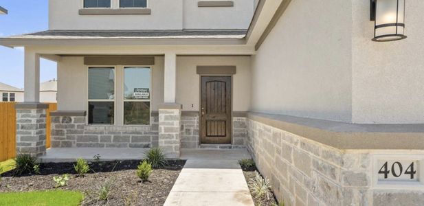 New construction Single-Family house 337 Stellar Wind Drive, Andice, TX 78628 Bennington- photo 1 1