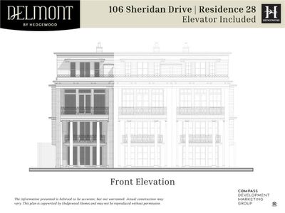 New construction Townhouse house 106 Sheridan Drive, Atlanta, GA 30305 Plan: 28 - Elevator - photo 1 1