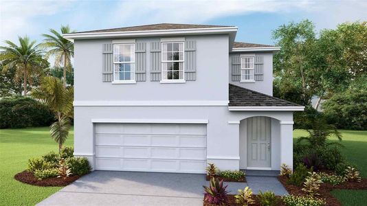 New construction Single-Family house 35641 Sunflower Hill Drive, Zephyrhills, FL 33541 Elston II- photo 0