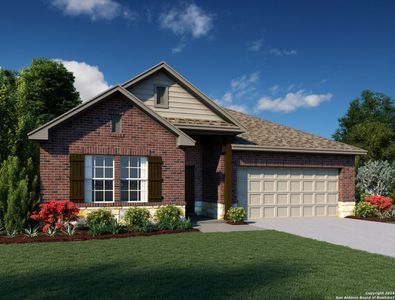 New construction Single-Family house 1425 Alleyton Court, Seguin, TX 78155 Kennedy Homeplan- photo 0 0