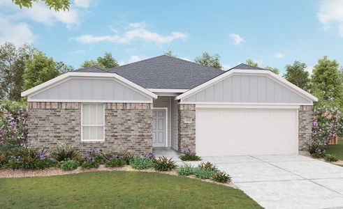 New construction Single-Family house Landmark Series - Blanton, 15528 Cottage Orchid Drive, Del Valle, TX 78617 - photo