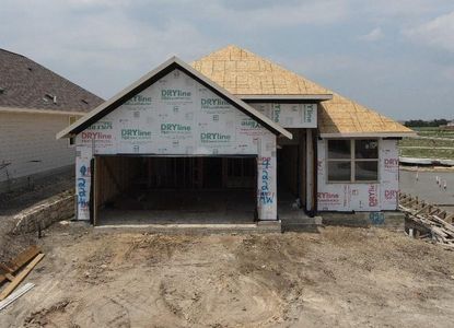 New construction Single-Family house 922 Palo Brea Loop, Hutto, TX 78634 Livingston Homeplan- photo 1 1