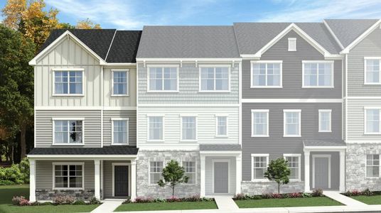 New construction Townhouse house 833 Basswood Glen Trail, Knightdale, NC 27545 Bradley- photo 0