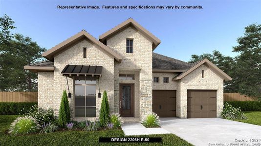 New construction Single-Family house 28558 Allswell Lane, San Antonio, TX 78260 Design 2206H- photo 0 0