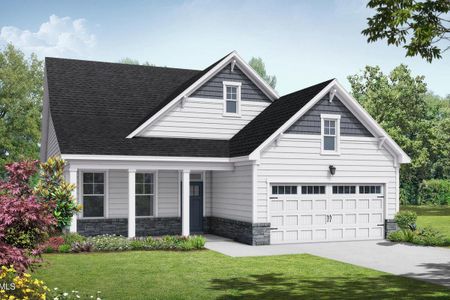 New construction Single-Family house 63 Golden Leaf Farms Road, Angier, NC 27501 Birch II A- photo 0