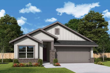 New construction Single-Family house The Brecken, 26210 Happy Home Street, Hockley, TX 77447 - photo