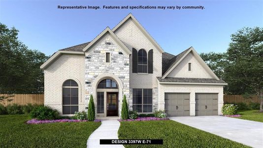 New construction Single-Family house 21707 Frogfruit Court, Cypress, TX 77433 Design 3397W- photo 0