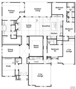 New construction Single-Family house 673 Plan, 1811 Kyle Court, Prosper, TX 75078 - photo