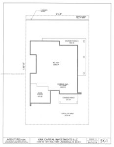 The property will encompass 2,950 SQFT UNDER A/C, with a total area of 3,428 SQFT, inclusive of a 2-car garage