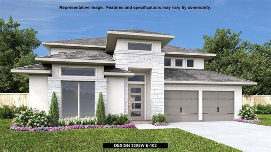 New construction Single-Family house 1325 Rodeo Ridge Dr, Georgetown, TX 78628 Design 3395W- photo 0