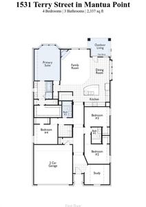 New construction Single-Family house 1531 Terry Street, Van Alstyne, TX 75495 Davenport Plan- photo