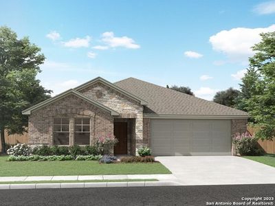 New construction Single-Family house 406 Shelton Pass, Cibolo, TX 78108 The Fitzhugh (C402)- photo
