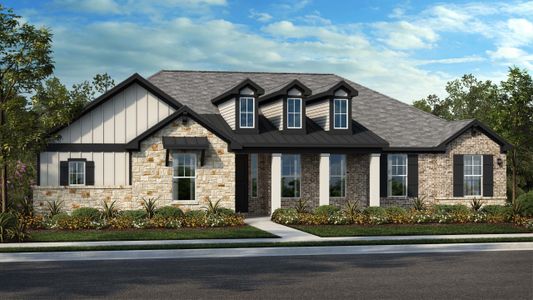 New construction Single-Family house 509 Sierra Lisa Cove, Liberty Hill, TX 78642 Brentwood- photo 0