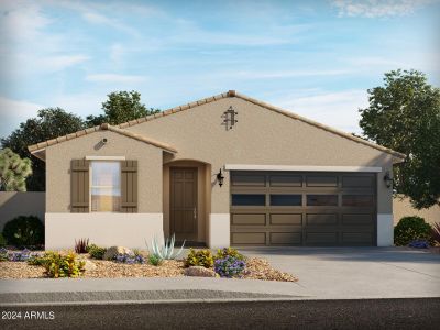 New construction Single-Family house 36803 W Prado Street, Maricopa, AZ 85138 Leslie- photo 0