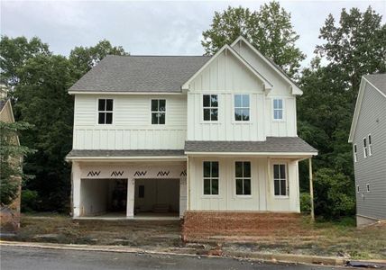 New construction Single-Family house 73 East Harbor Drive, Dawsonville, GA 30534 Leyland Homeplan- photo 0 0