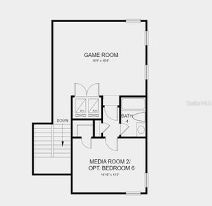 Structural options added include: tray ceiling package, gourmet kitchen, shower at bath 3, extended primary suite, and pocket sliding door.