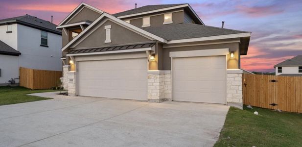 New construction Single-Family house 139 Boulder Ridge Trail, Liberty Hill, TX 78642 Lennox- photo 1 1