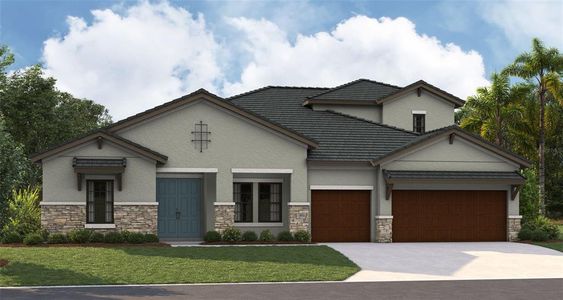 New construction Single-Family house 10163 Meadowrun Drive, Lithia, FL 33547 Cedar Key II- photo 0