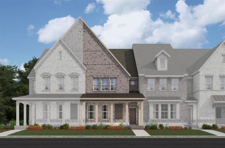 New construction Townhouse house 7921 Bayside Drive, Rowlett, TX 75088 Caspian- photo 0