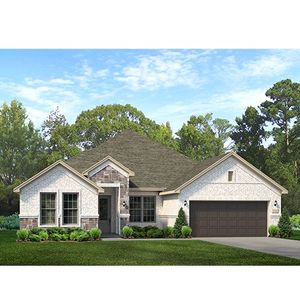 New construction Single-Family house 16115 Rustling Woods Road, Conroe, TX 77302 Larkspur- photo 1 1