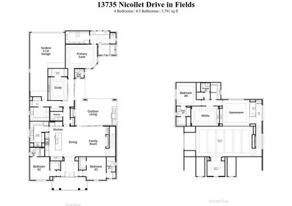 New construction Single-Family house 13735 Nicollet Drive, Frisco, TX 75033 Plan Tiffany- photo 2 2