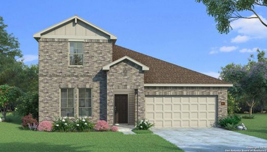 New construction Single-Family house 521 Cowboy Heights, Cibolo, TX 78108 Copperwood J- photo 3 3
