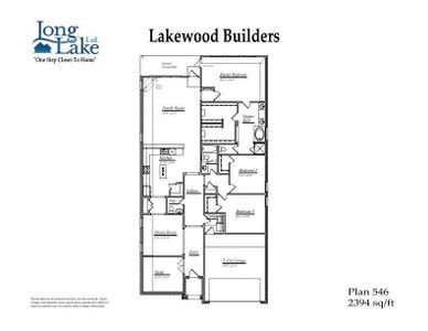 Plan 546 features 3 bedrooms, 2 full baths, 1 half bath and over 2,300 square feet of living space.
